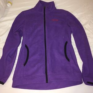 Marmot purple fleece jacket